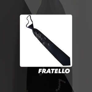 EUC Fratello Crystallized Music Notes Zip Tie